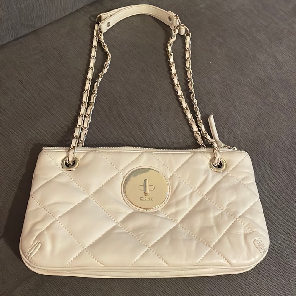 DKNY Leather chain shoulder/ crossbody bag